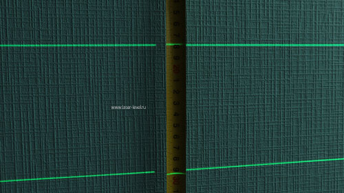 Толщина лазерных линий на 1м у модели Huepar S04CG-L.