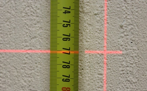 Толщина линии на 5 метрах у Bosch GCL 2-15