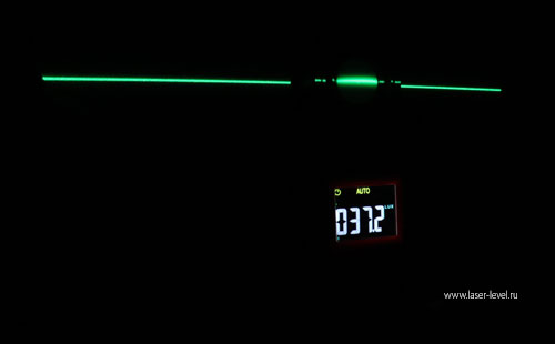 Замер лазерных линий на 5 метрах у нивелира Huepar S04CG-L.