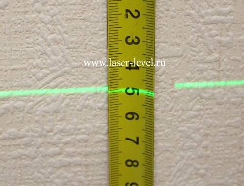 Clubiona 3D Green - толщина линии на 4 метрах