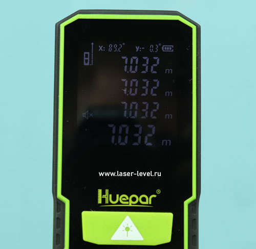 Тест лазерного дальномера Huepar S60 на стабильность замеров.
