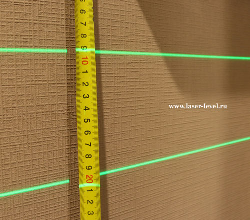 Толщина линии на 10м Huepar S04CG