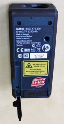 Лазерный дальномер Bosch GLM 80 Professional откидной штырь