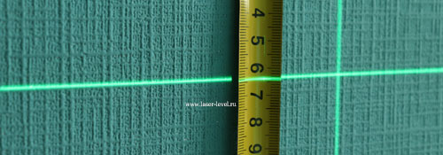 Толщина лазерных линий на 1м.